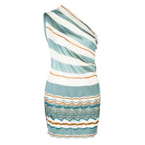 Pre Owned Missoni Multicolor One Shoulder Dress M