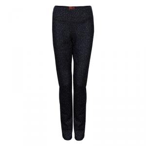 Pre Owned Missoni Black Metallic Detail Trousers M