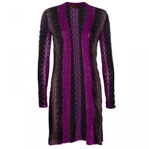 Pre Owned Missoni Multicolor Long Cardigan S