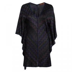 Pre Owned Missoni Mare Multicolor Lurex Knit Kaftan Tunic M