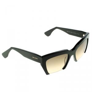 Miu Miu Black/Brown SMU110S Rasoir Sunglasses