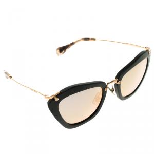 Miu Miu Gold SMU04Q Cat Eye Sunglasses