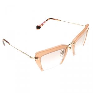 Miu Miu Pink SMU10Q Cut Out Sunglasses