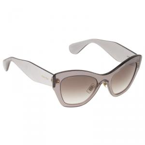 Miu Miu Grey Oversized Cat Eye Sunglasses