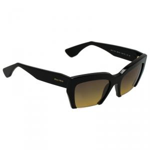 Miu Miu Black Rasoir Half Rim Sunglasses