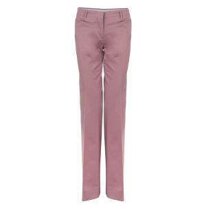 Miu Miu Peach Wide Leg Trousers M
