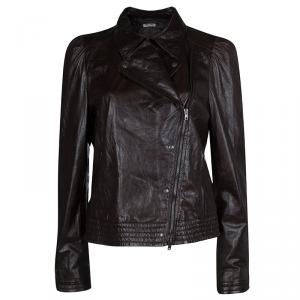 Miu Miu Dark Brown Leather Jacket L