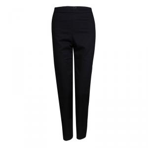 Miu Miu Black Cotton Straight Fit Trousers XL