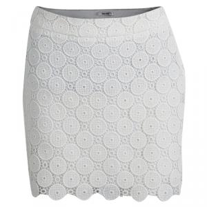 Miu Miu Cream Lace Mini Skirt S