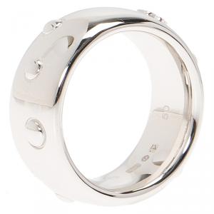 Pre Owned Montblanc Silver Wedding Band Ring 50