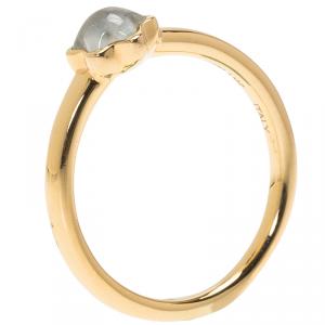Montblanc Cabochon De Montblanc Milky Quartz Rose Gold Ring 56