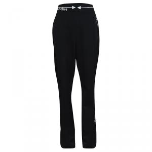 Moschino Couture Black Wool Embroidered Inches and Arrow Detail Pants L