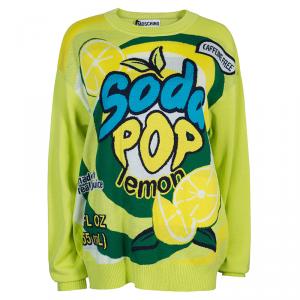 Moschino Couture Green Soda Pop Printed Sweater L