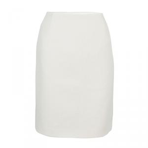 Moschino Couture Cream Crochet Wool Skirt M