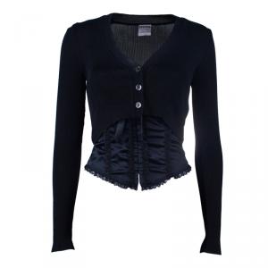 Moschino Couture Black Bustier Top + Jacket