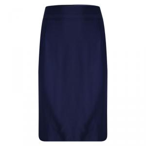 Moschino Couture Navy Blue Pencil Skirt L