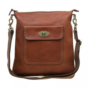 Mulberry Brown Leather Seth Messenger Bag
