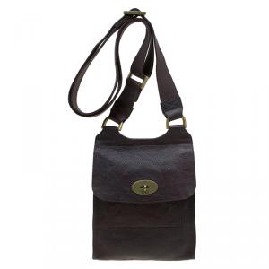 Mulberry Dark Brown Leather Antony Crossbody Bag