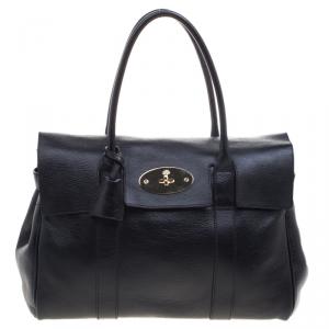 Mulberry Black Leather Bayswater Satchel