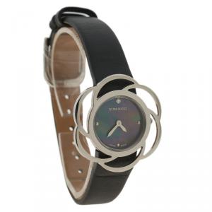 Nina Ricci Black Mother of Pearl Diamond Stainless Steel NR073001 Women's Wristwatch 32MM