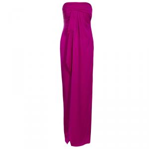 Notte By Marchesa Purple Strapless Evening Gown S