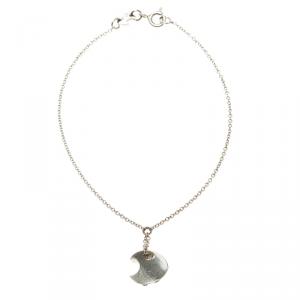 Pasquale Bruni Diamond & 18k White Gold Moon Charm Bracelet 18cm