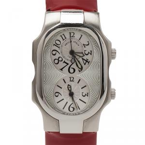 Philip Stein Silver Stainless Steel Teslar Women's Wristwatch 26MM