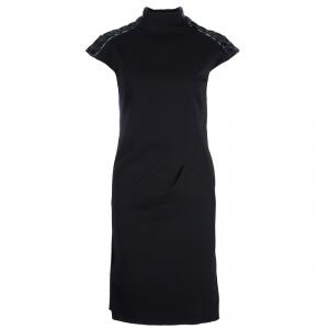 Pre Owned Philosophy di Alberta Ferretti Black Shoulder Detail Dress M