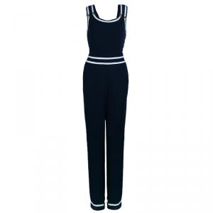Pre Owned Philosophy di Alberta Ferretti Navy Sailor Jumpsuit M