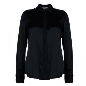 Prabal Gurung Draped Embellished Shirt Top M