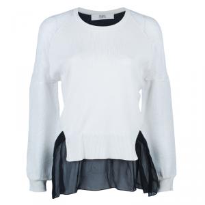 Prabal Gurung Monochrome Lace Top S