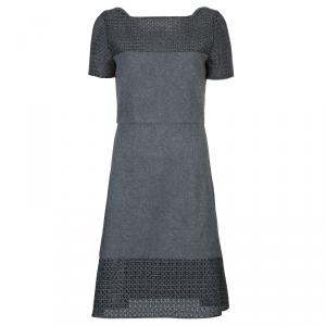 Prabal Gurung Grey Wool Dress M