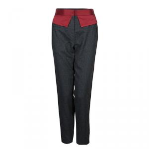 Prabal Gurung Grey Wool Trousers M
