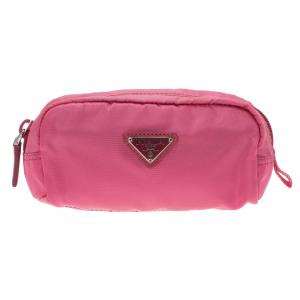Prada Pink Cosmetic Zipper Pouch