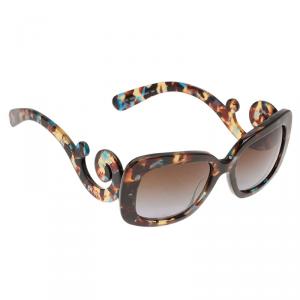 Prada Brown Tortoise Frame Baroque Sunglasses