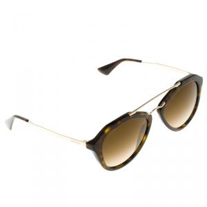 Prada Brown Tortoise Frame SPR 12Q Cinema Sunglasses 