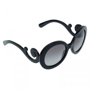 Prada Black Round Baroque Sunglasses