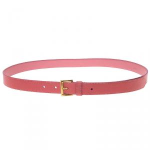 Prada Pink Leather Belt 90 CM