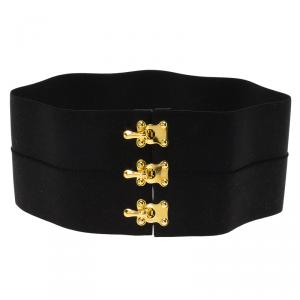Prada Black Elastic Waist Belt 65 CM