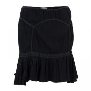 Prada Ruched Fit Flare Skirt S