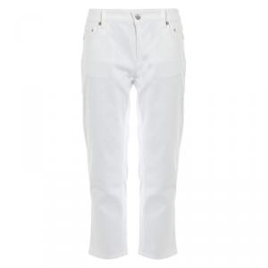 Prada White Denim Capri Pants S