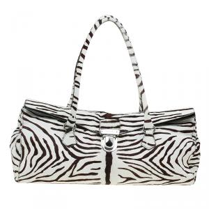 مملوكة مسبقًا Prada Off White/Brown Calf hair St.Tigre Satchel