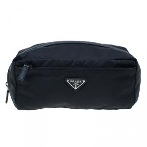 Prada Black Nylon Toiletry Case
