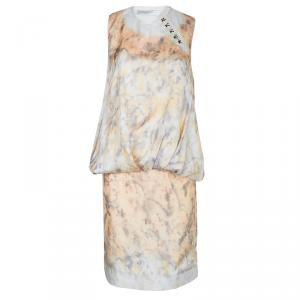 Proenza Schouler Drop Waist Printed Silk Sleeveless Dress M