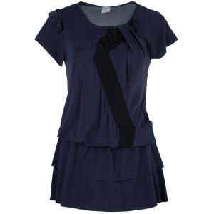 Pre Owned Red Valentino Blue Bow Detail Tunic Top S