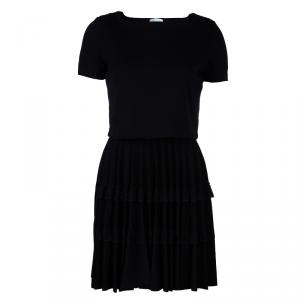مملوكة مسبقًا RED Valentino Black Short Sleeve Dress S