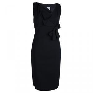 Pre Owned RED Valentino Black Bow Detail Sleeveless Dress M