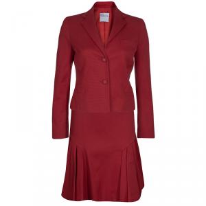 Red Valentino Red Skirt Suit S