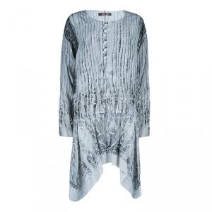 مملوكة مسبقًا Roberto Cavalli Black and Grey Top M