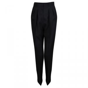 Pre Owned Roksanda Ilincic Dark Grey Wool Trousers S